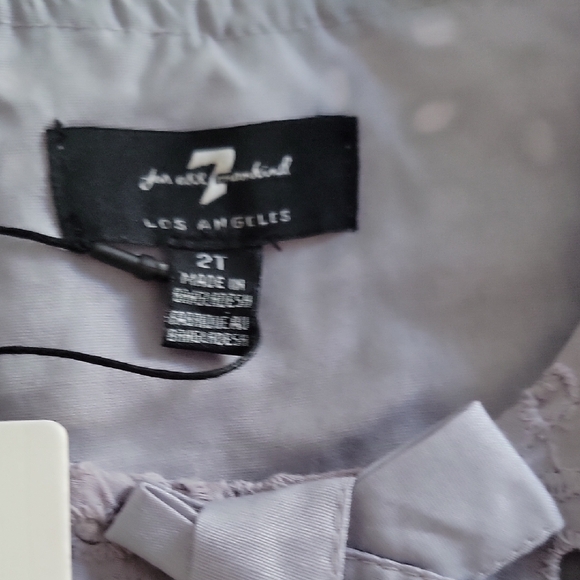 7 For All Mankind Lavender Kids Blouse - Picture 5 of 6